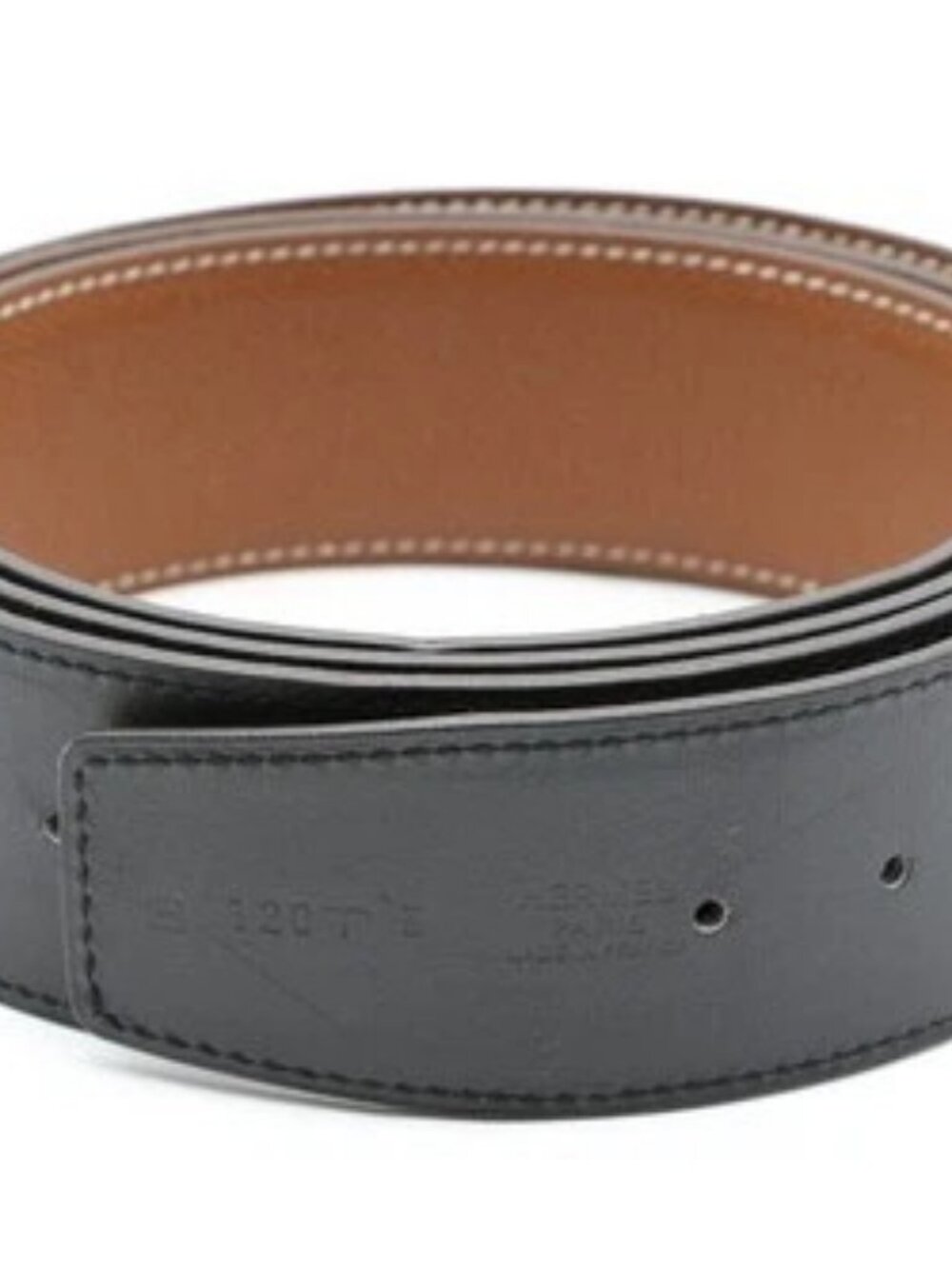 Hermes Constance Togo Reversible One Size Belt 120T P Stamp - Black/Brown